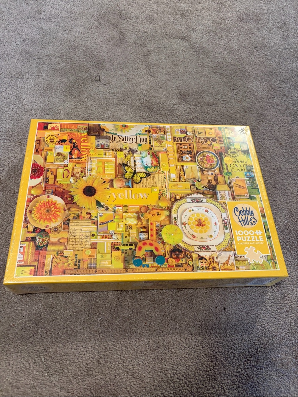 Cobb Hill by New Balance Yellow Collage 1000-Piece Puzzle Box